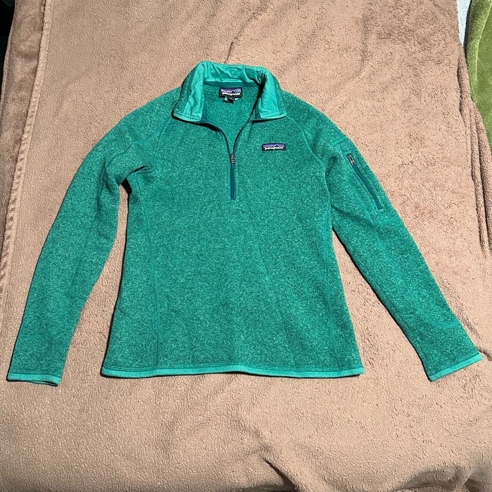 Patagonia Women's Green Quarter-Zip Better Sweater